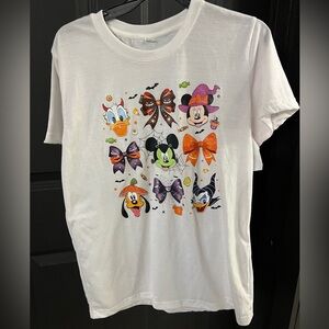 Disney Halloween T-Shirt - White with Orange and Purple Accents